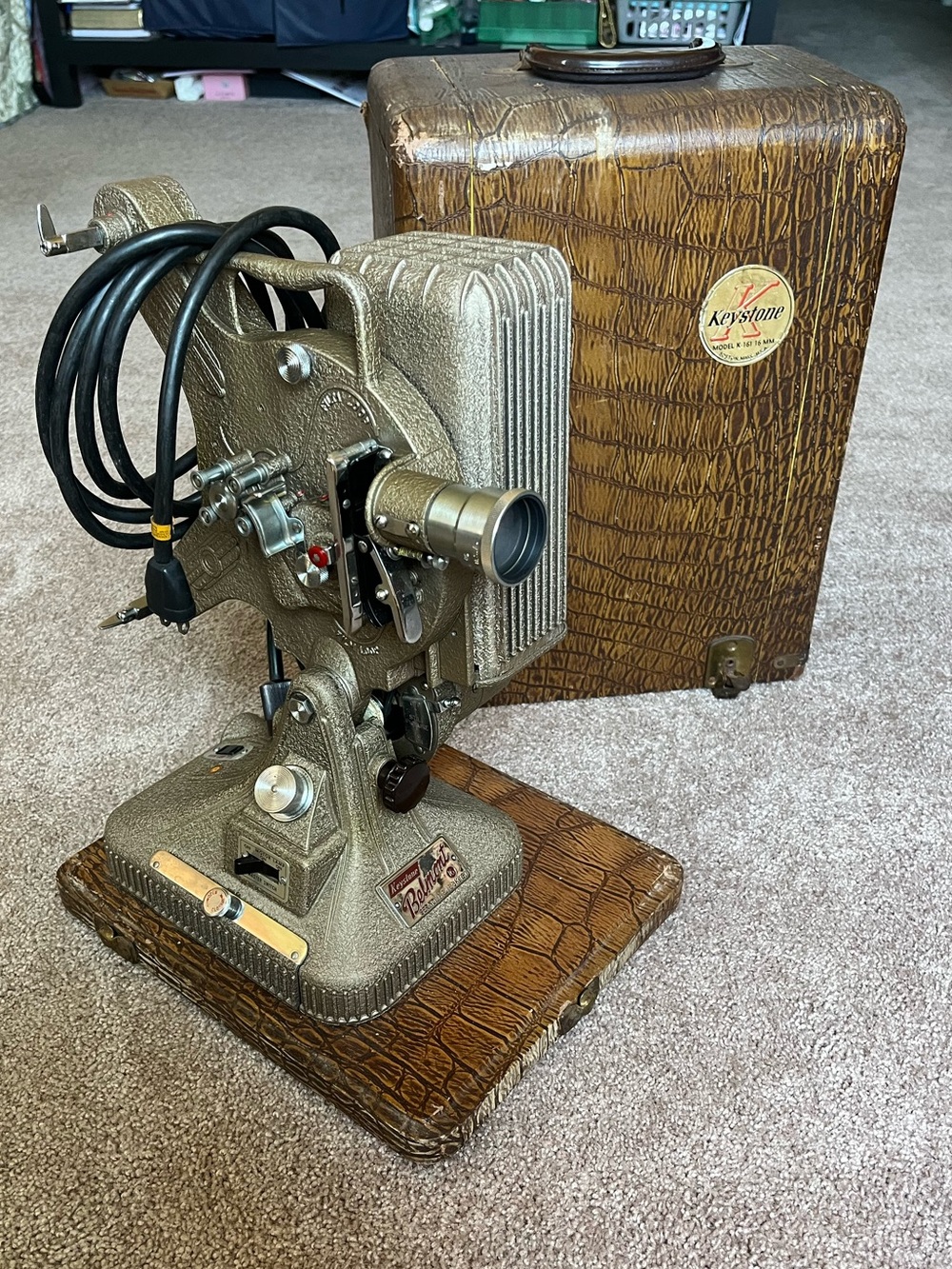 VTG 50’s Keystone Belmont 16mm Movie Projector (Model K-161)